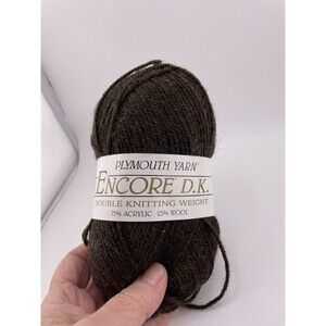 Plymouth Yarn Encore Dk Brown Color 1447 Lot 41727 New